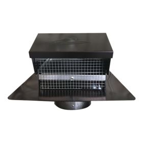 4IN ROOF CAP BLK COLLAR